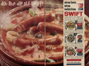 Propaganda "Salsichas Viena Swift", 1963, Swift, Brasil