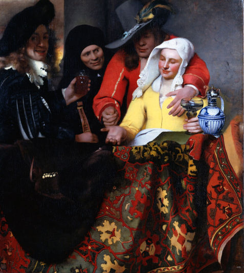 A Cafetina (The Procuress / De koppelaarster) - Johannes Vermeer