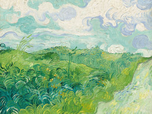 Campos de trigo verde, Auvers-sur-Oise, França (Green wheat fields, Auvers) - Vincent van Gogh