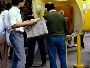 Orelhão, 1989, Calle Florida, Buenos Aires, Argentina