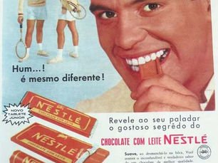 Propaganda "Chocolate com leite Nestlé", 1959, Nestlé, Brasil