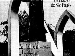 Propaganda "Inauguração do Monumento a Pedro Álvares Cabral", 1988, Conselho da Comunidade Portuguesa do Estado de São Paulo, Brasil