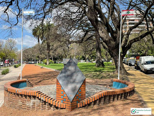 Monumento Homenaje a Gibran Khalil Gibran, Plaza Mitre, Recoleta, Buenos Aires, Argentina