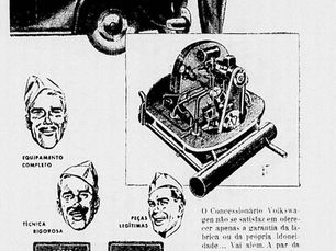 Propagandas "Volkswagen Fusca", Década de 50, Brasil