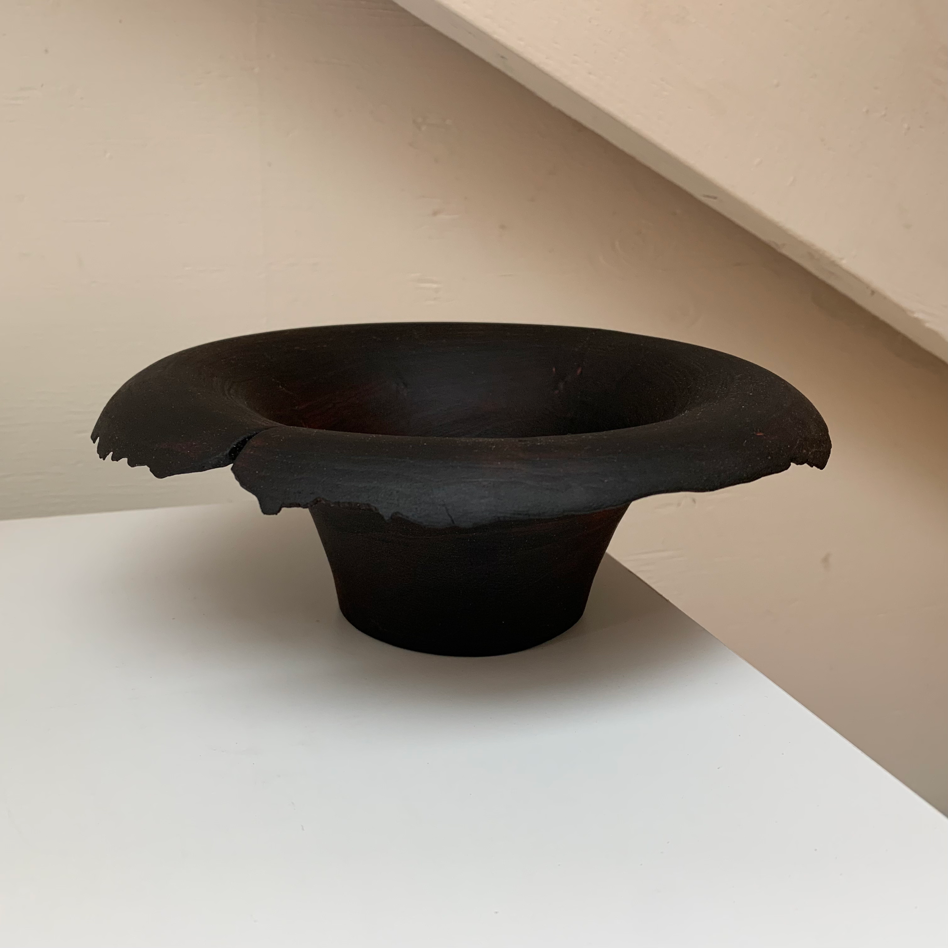 "Out" Charred Alder bowl, 8" diameter