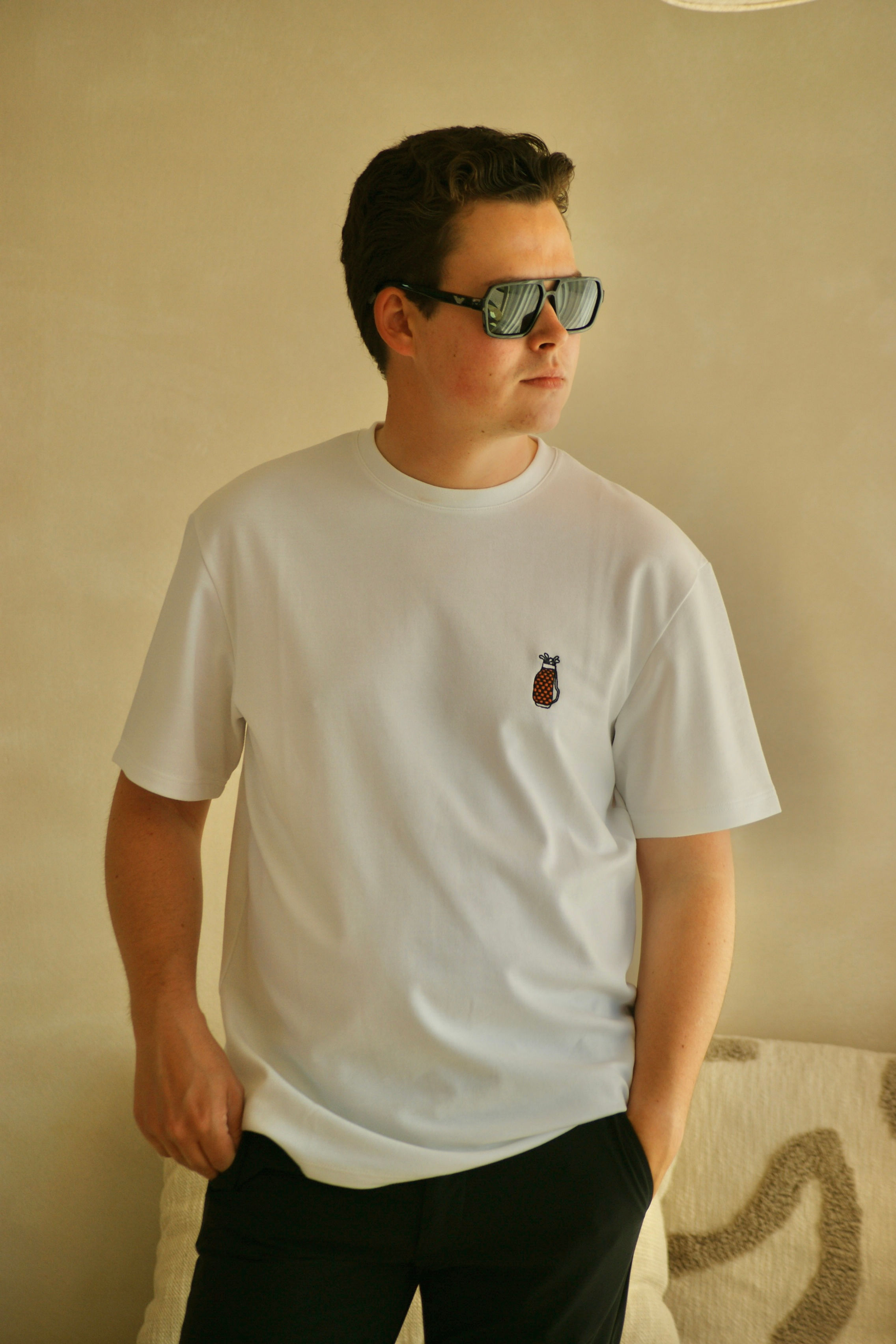 70547 Wit t-shirt met mini-golfclubs Only & Sons
