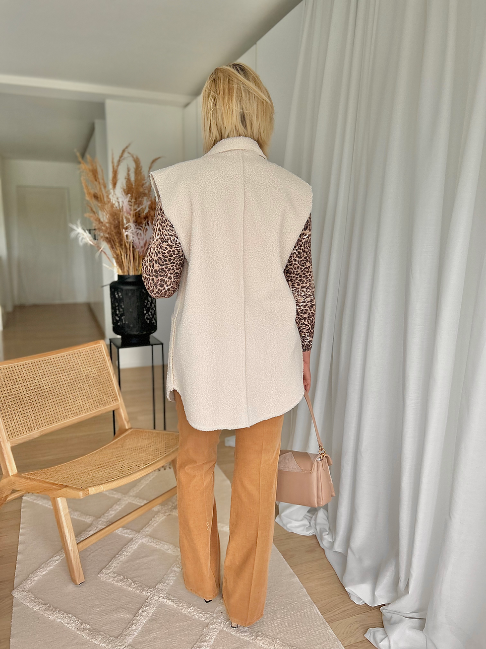 Thumbnail: 61602 Trui in fijne kwaliteit leopard print (geen wol) Leo & Ugo