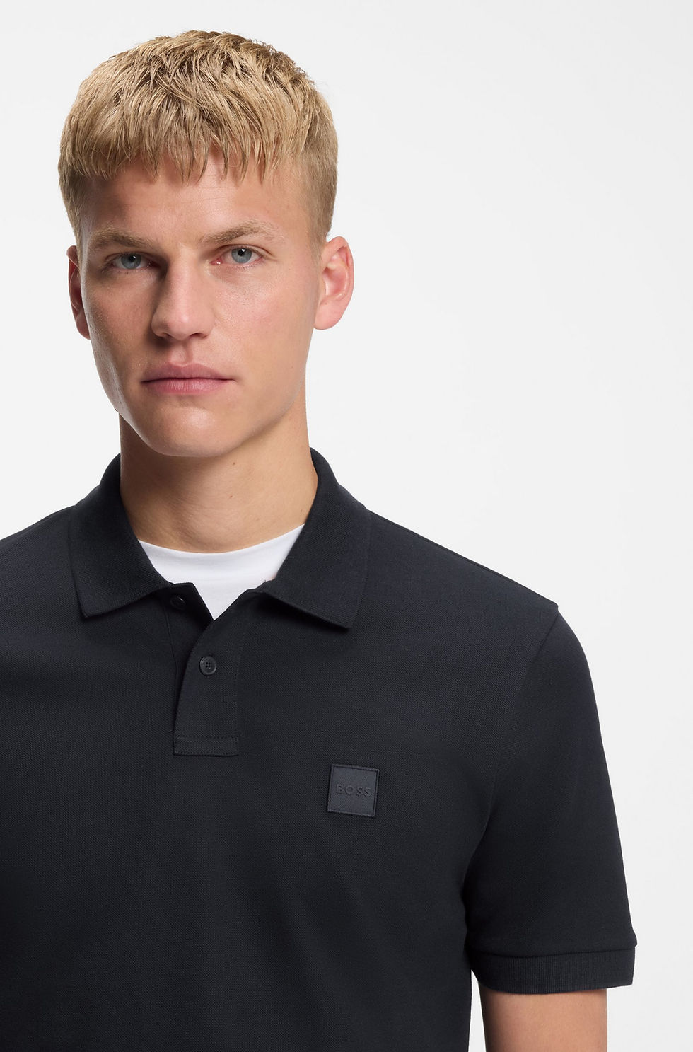 Thumbnail: 70874 Donker blauw polo Hugo Boss