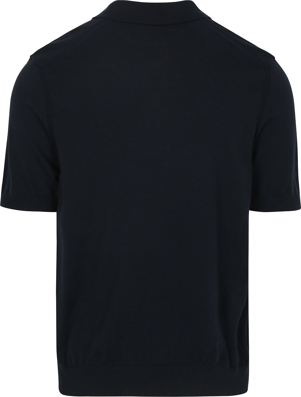Thumbnail: 70847 Donker blauw polo met logodetail Hugo Boss