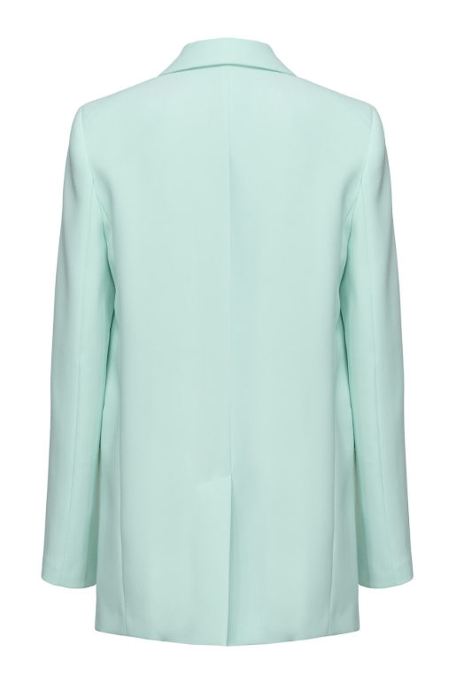 Thumbnail: 59622 Mint groene blazer gecentreerd model met epauletten Pinko