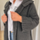 Thumbnail: 61571 Zwarte halflange manteljas in teddy-materiaal Liu Jo