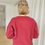 Thumbnail: 68056 Bordeaux trui in tricot-kwaliteit op elastiek Senso