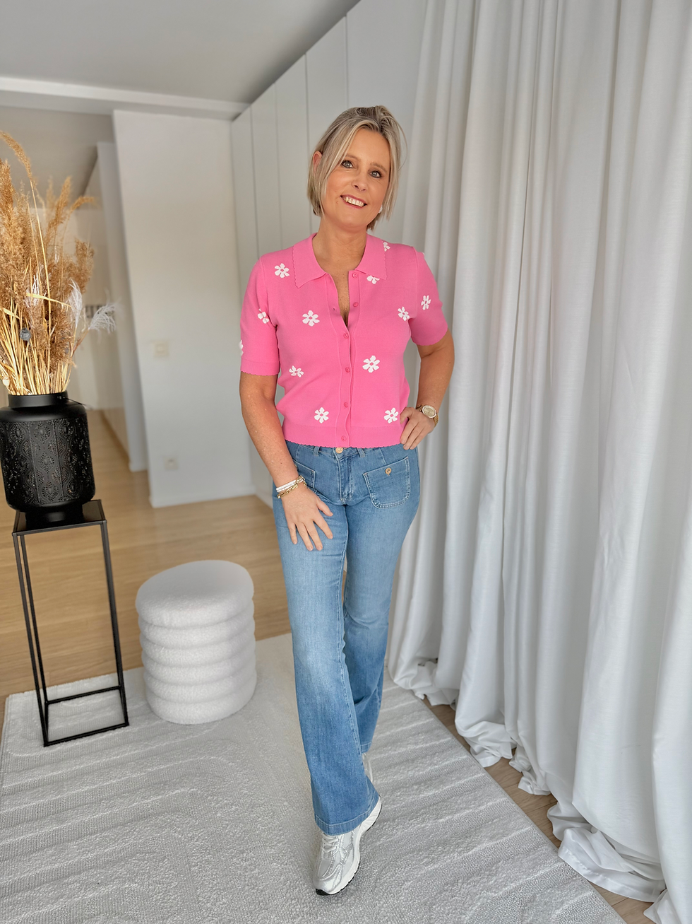 Thumbnail: 66292 Bootcut jeans met zakken model 'Jade pocket' Para Mi