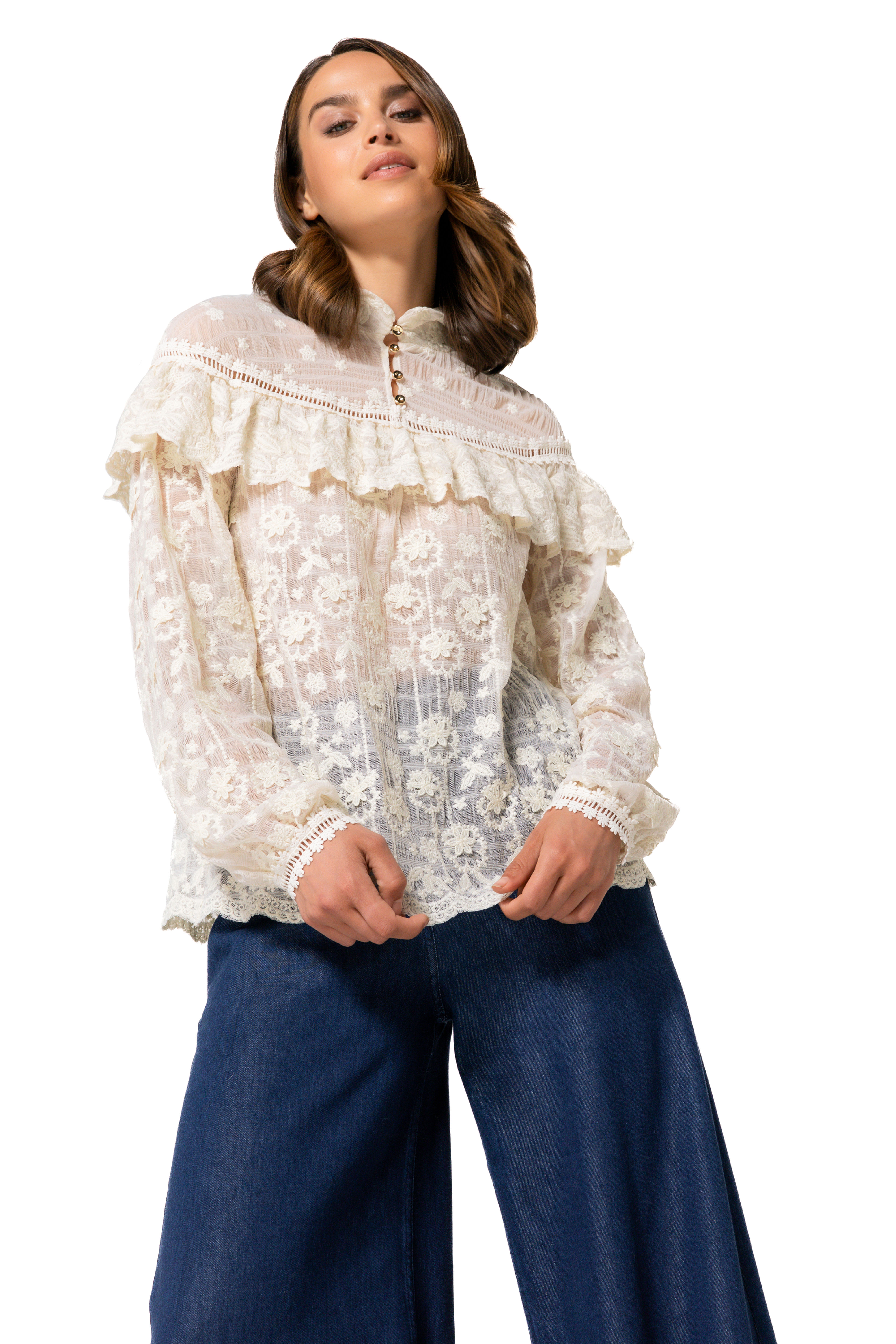 67940 Witte blouse van Caroline Biss