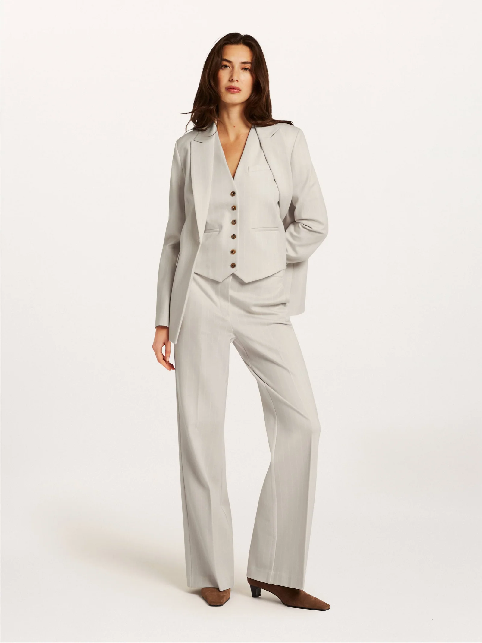 69358 Beige gilet Igor kit stripe Beaumont