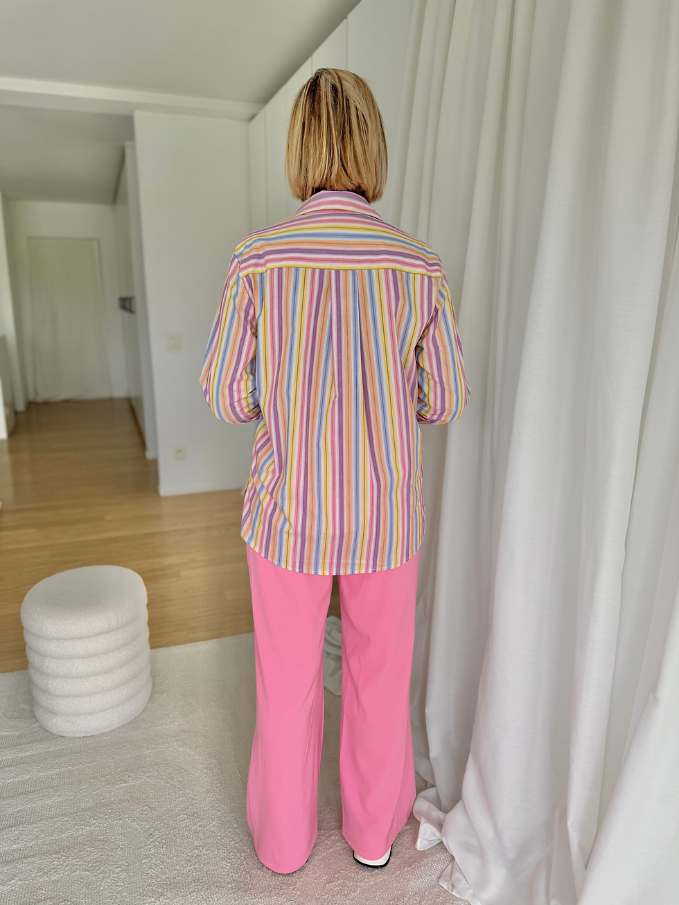 Thumbnail: 66861 Hemdsblouse in multicolor strepen Ydence