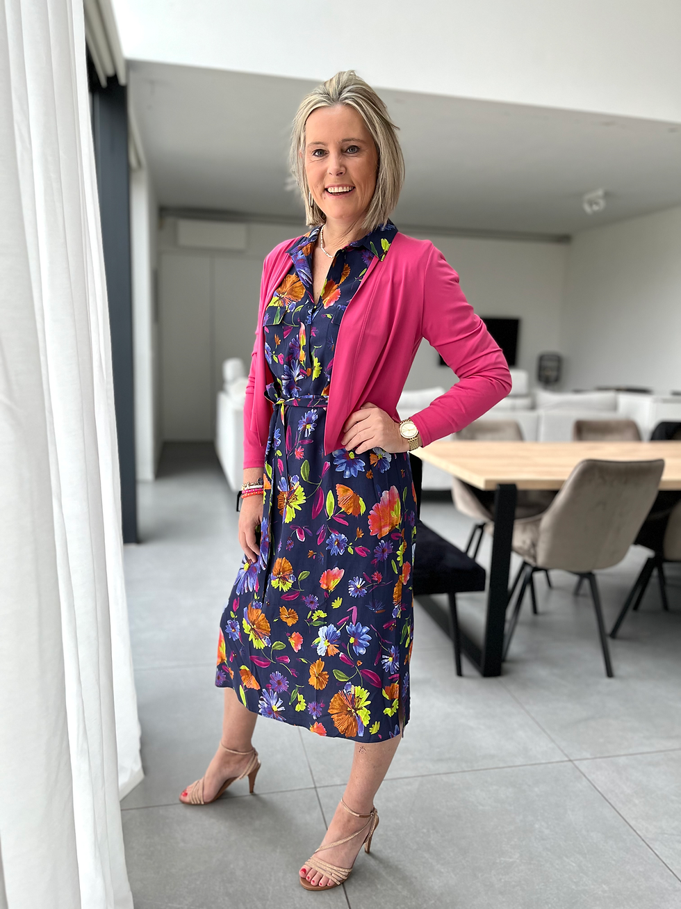 Thumbnail: 60694 Fuchsia cardigan superstretch Batida
