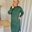 Thumbnail: 64147 Kakigroene sweaterdress in ultra-zachte kwaliteit Vila