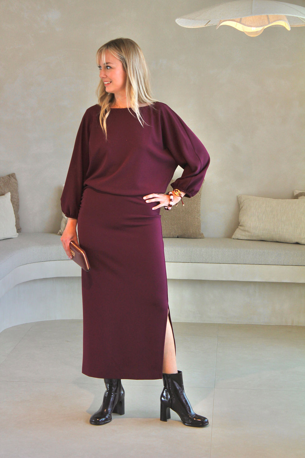 Thumbnail: 71355 Kleed "Eleonor long" Plume La Lotti