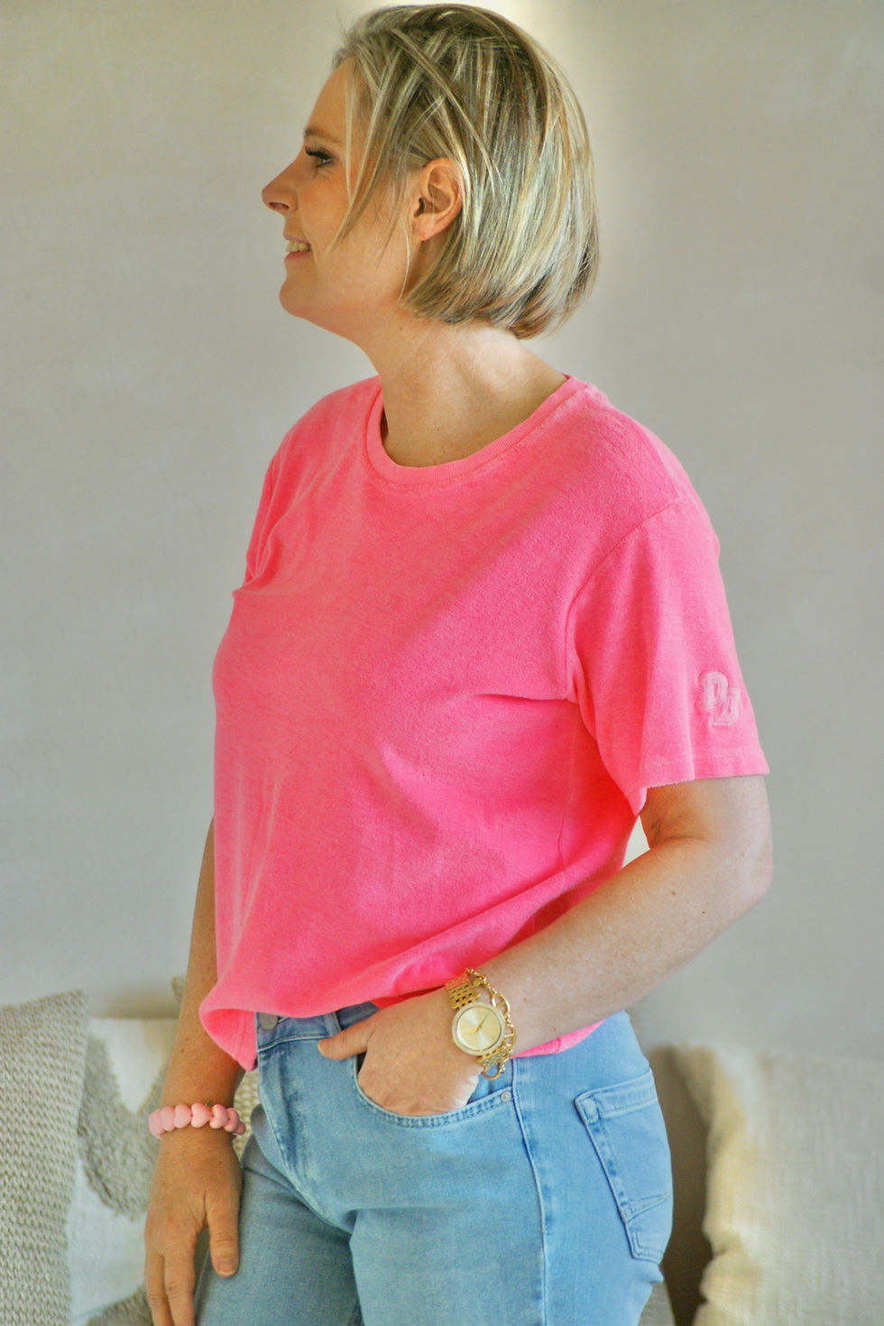 Thumbnail: 69518 Roze t-shirt Dou Doun