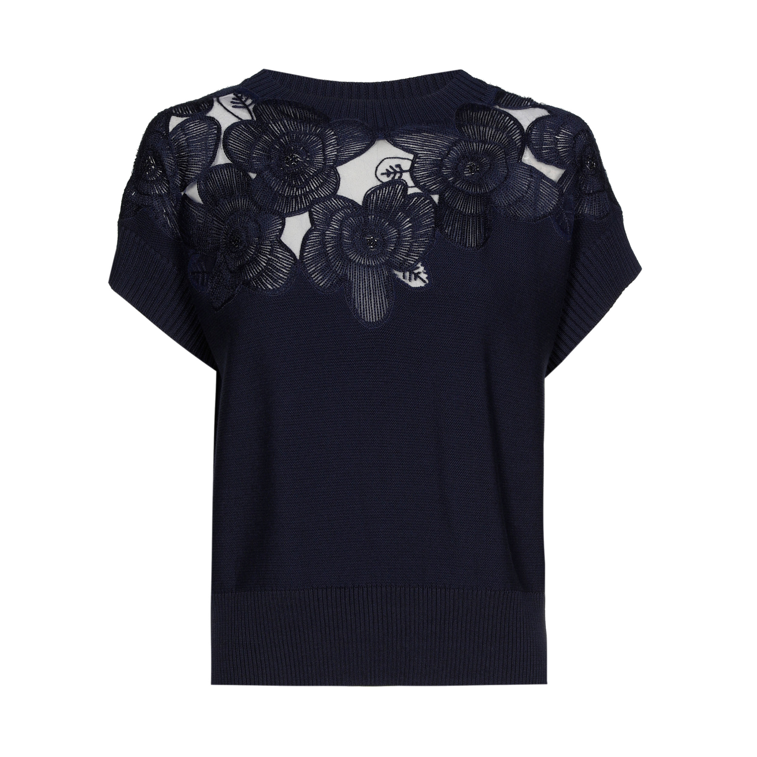 68946 Donkerblauwe top Caroline Biss