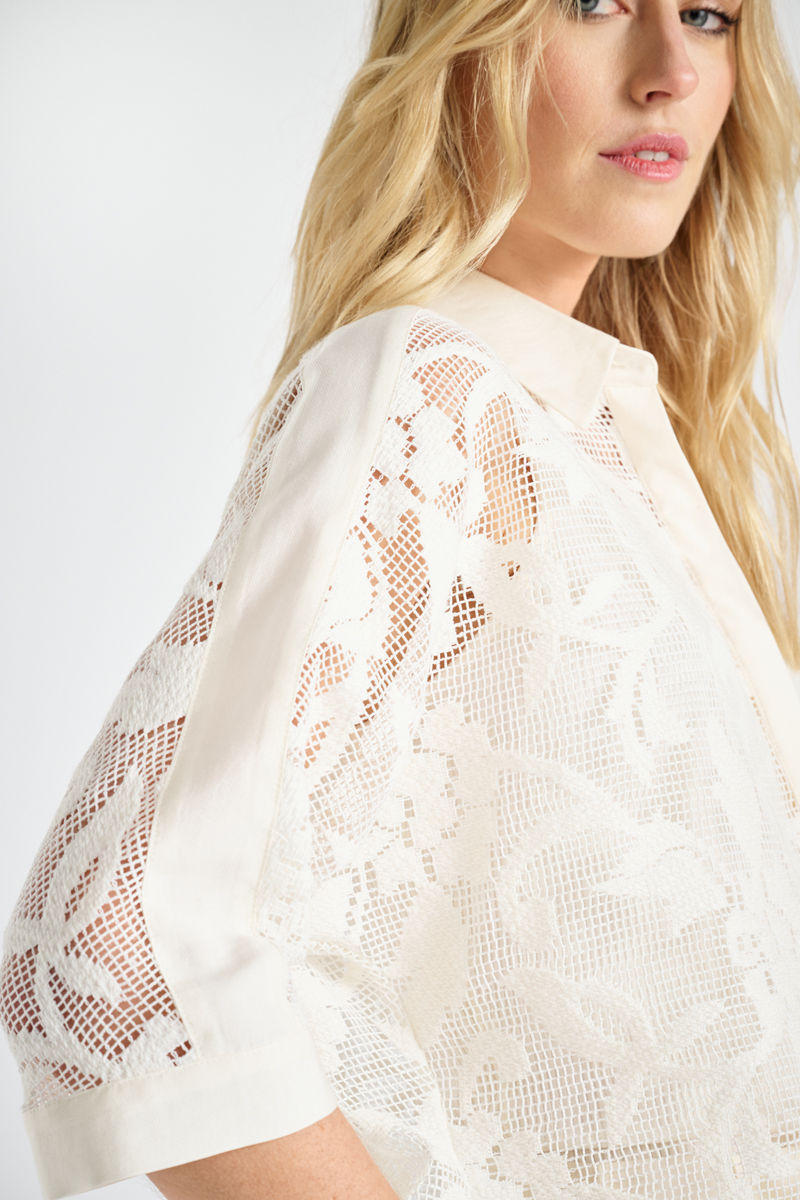 Thumbnail: 69082 Ecru blouse Marie Méro