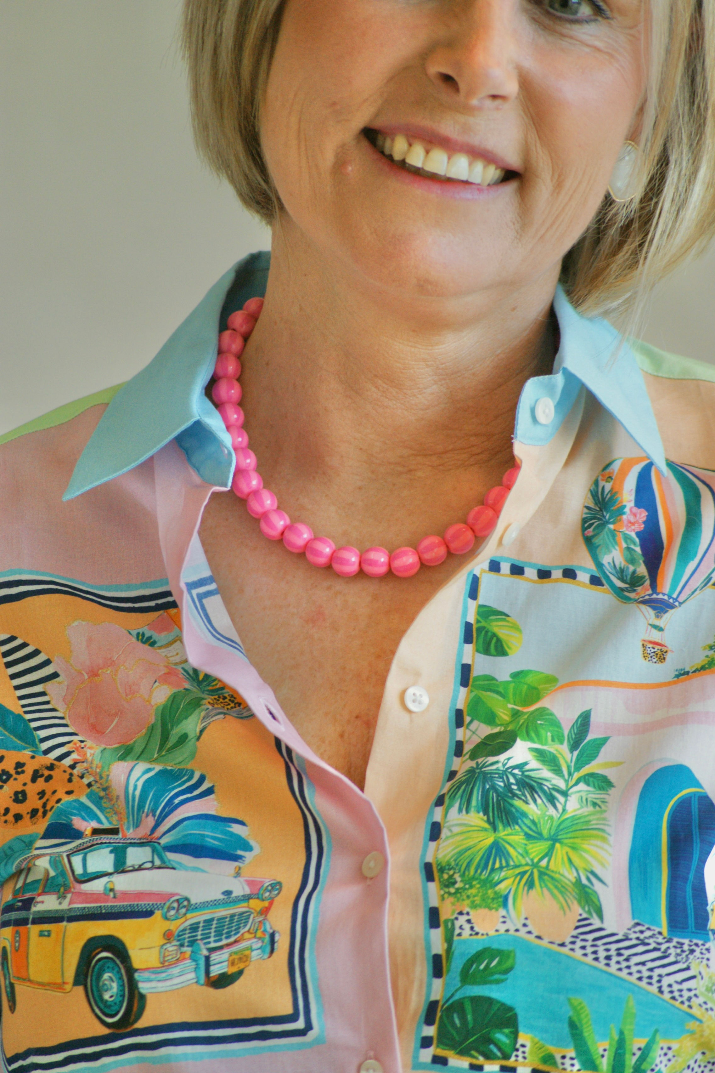 71047 Roze halsketting LM