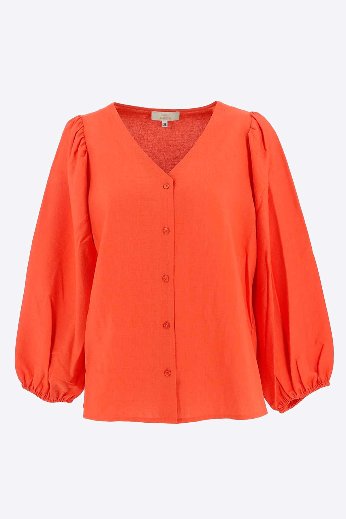 69545 Koraalrode blouse Signe & Nature