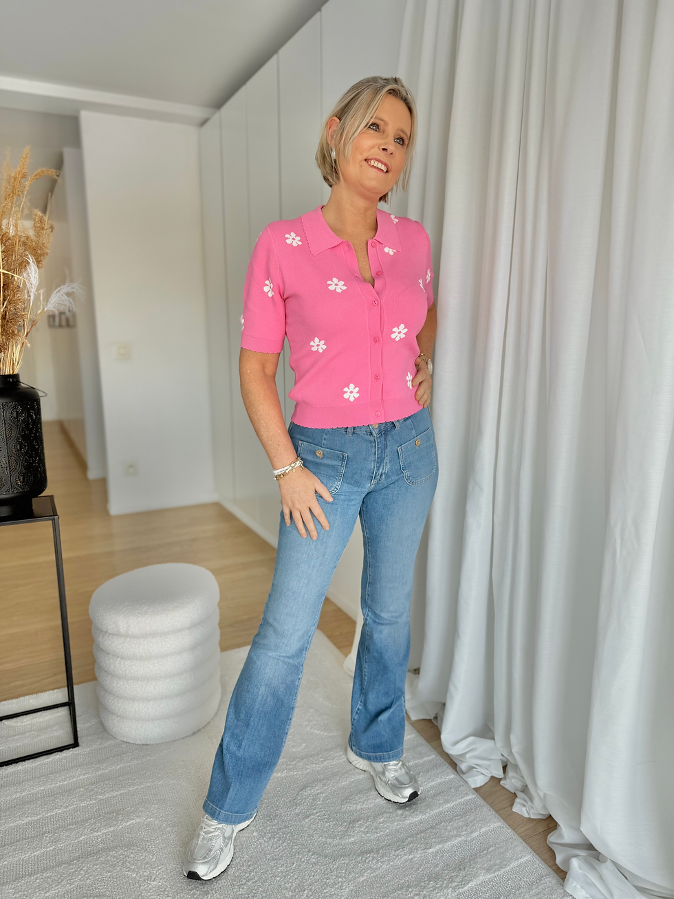 Thumbnail: 66292 Bootcut jeans met zakken model 'Jade pocket' Para Mi