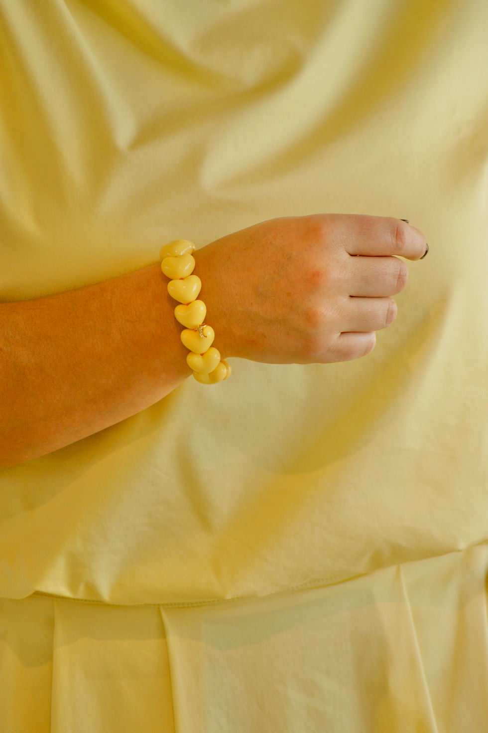 Thumbnail: 71377 Gele hartjes armband LM