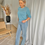 Thumbnail: 59818 Jeans in lichte wassing rechte pijp model "EVE" van Para Mi