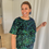 Thumbnail: 65010 Feestelijke blouse all-over pailletten groen/blauw Vila