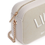 Thumbnail: 65933 Beige crossbody in stof met langere gouden ketting Liu Jo