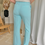 Thumbnail: 60648 Lichtblauwe geklede broek met schuifsluiting Senso