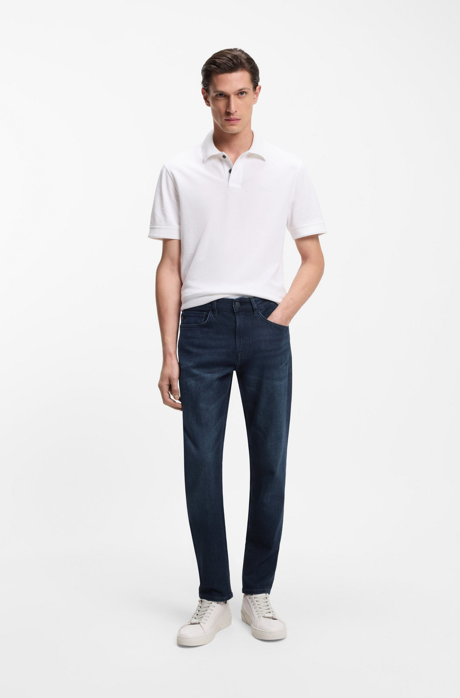 70866 Donker blauw jeans Hugo Boss