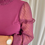 Thumbnail: 61734 Bordeaux blouse in stretch-kwaliteit met voile mouw Vila