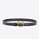 Thumbnail: 57888 Zwarte riem met logo dun formaat (2cm) echt leder PINKO