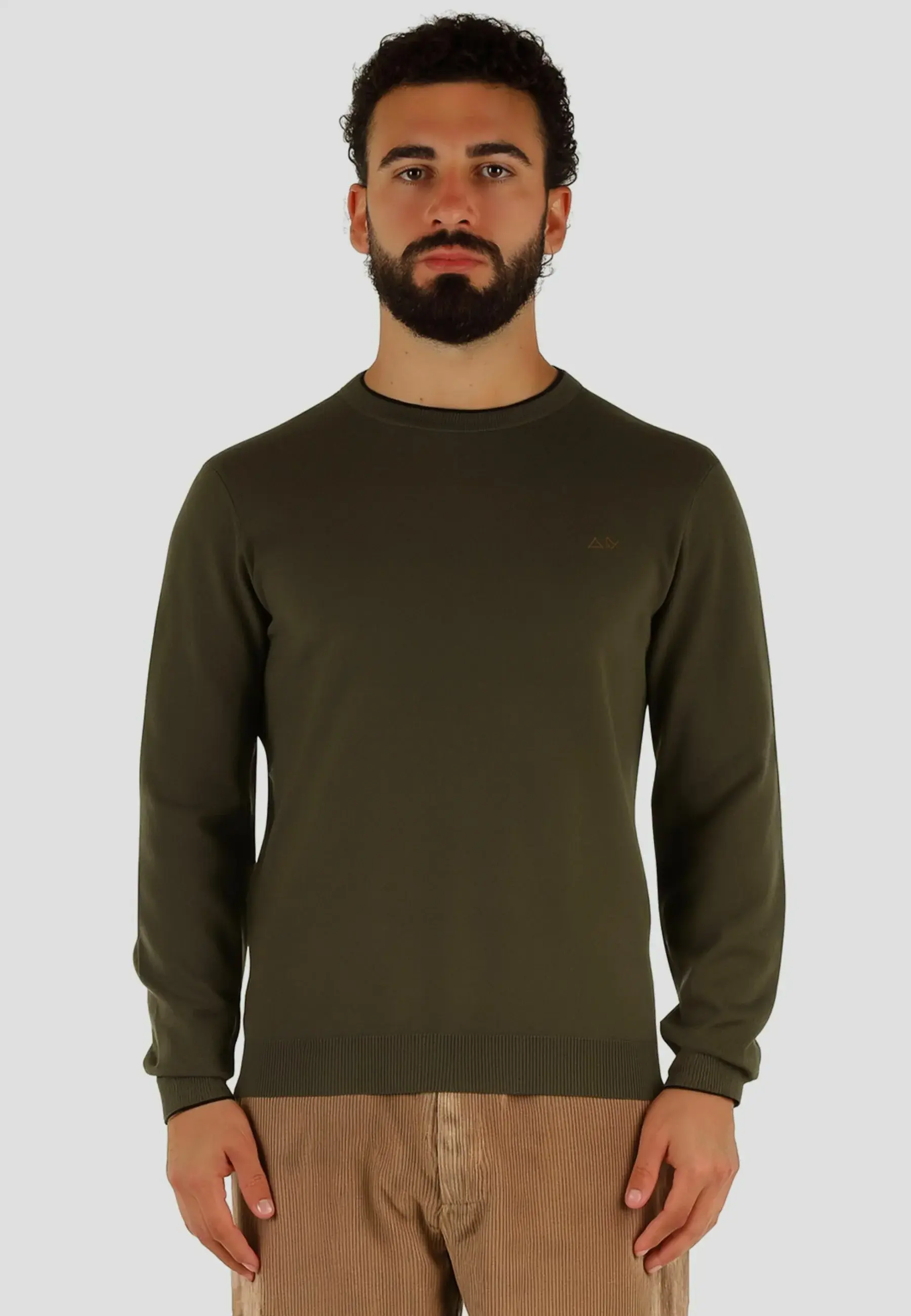 72923 Groene trui met ronde hals Sun68