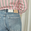 Thumbnail: 67620 Extra wijde jeans mid taille model 'CLOE' van Para Mi