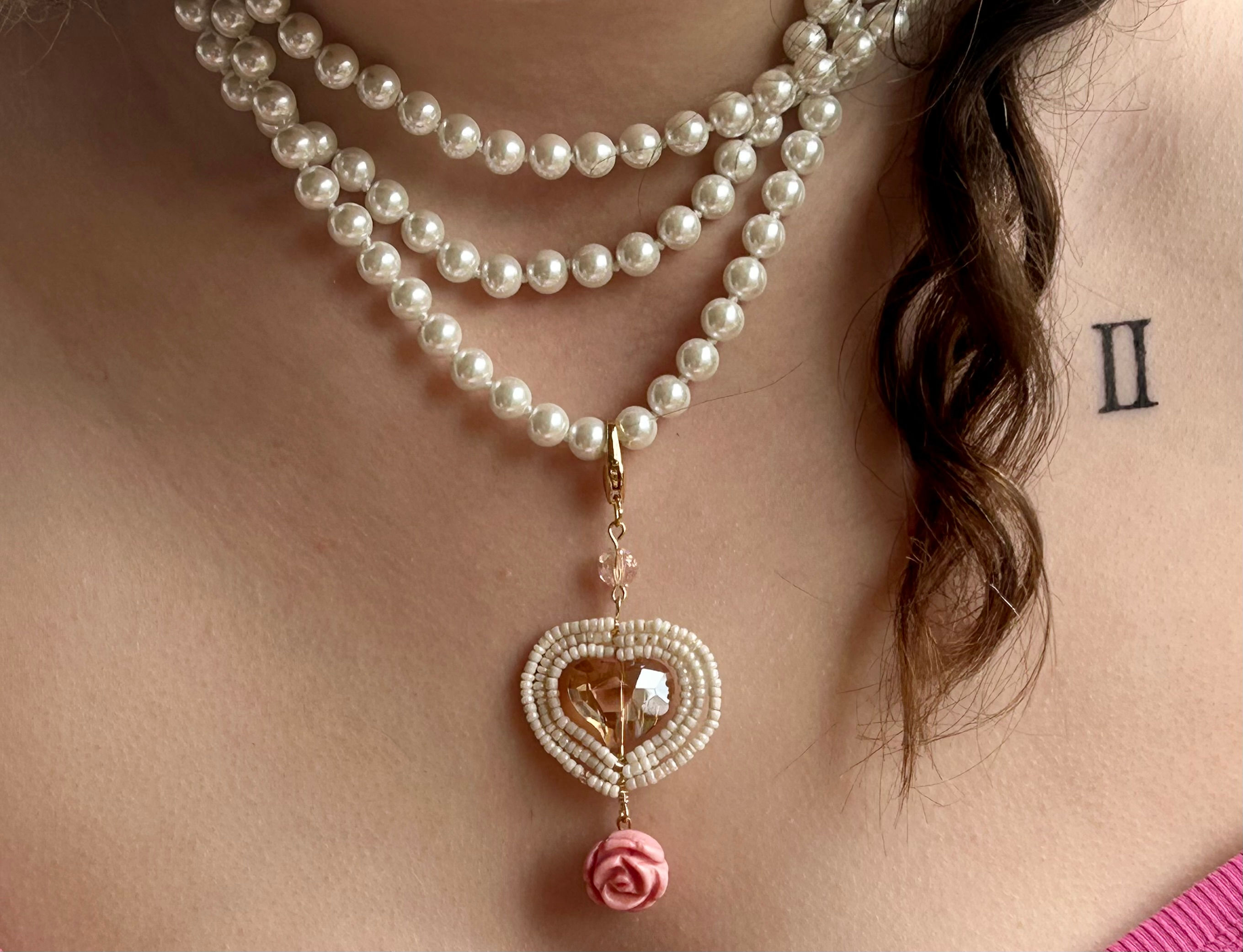 Blushing Heart Pendant