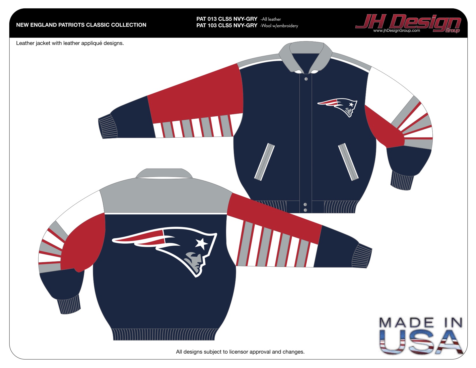 PAT 013 CLS5 NVY-GRY