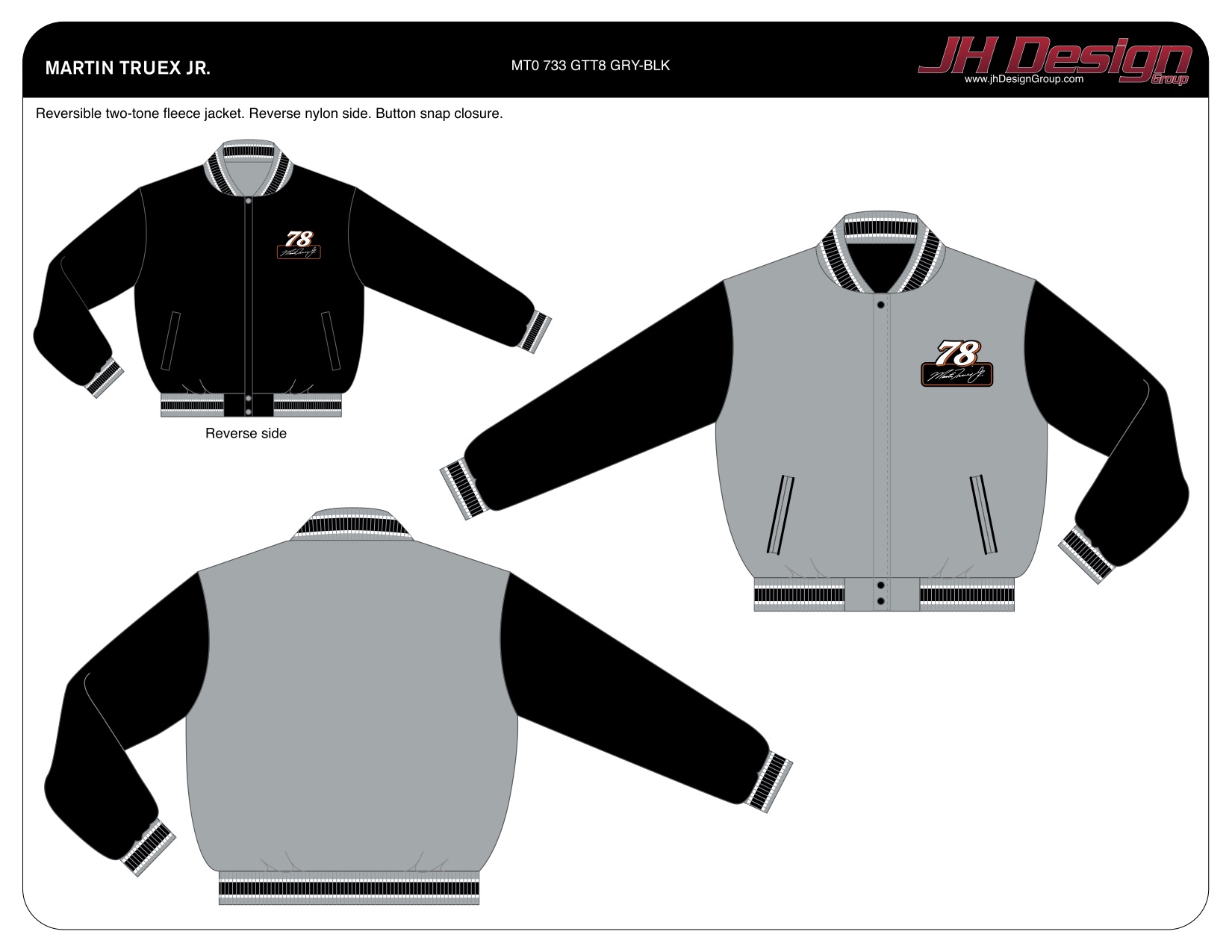 MT0 733 GTT8 GRY-BLK