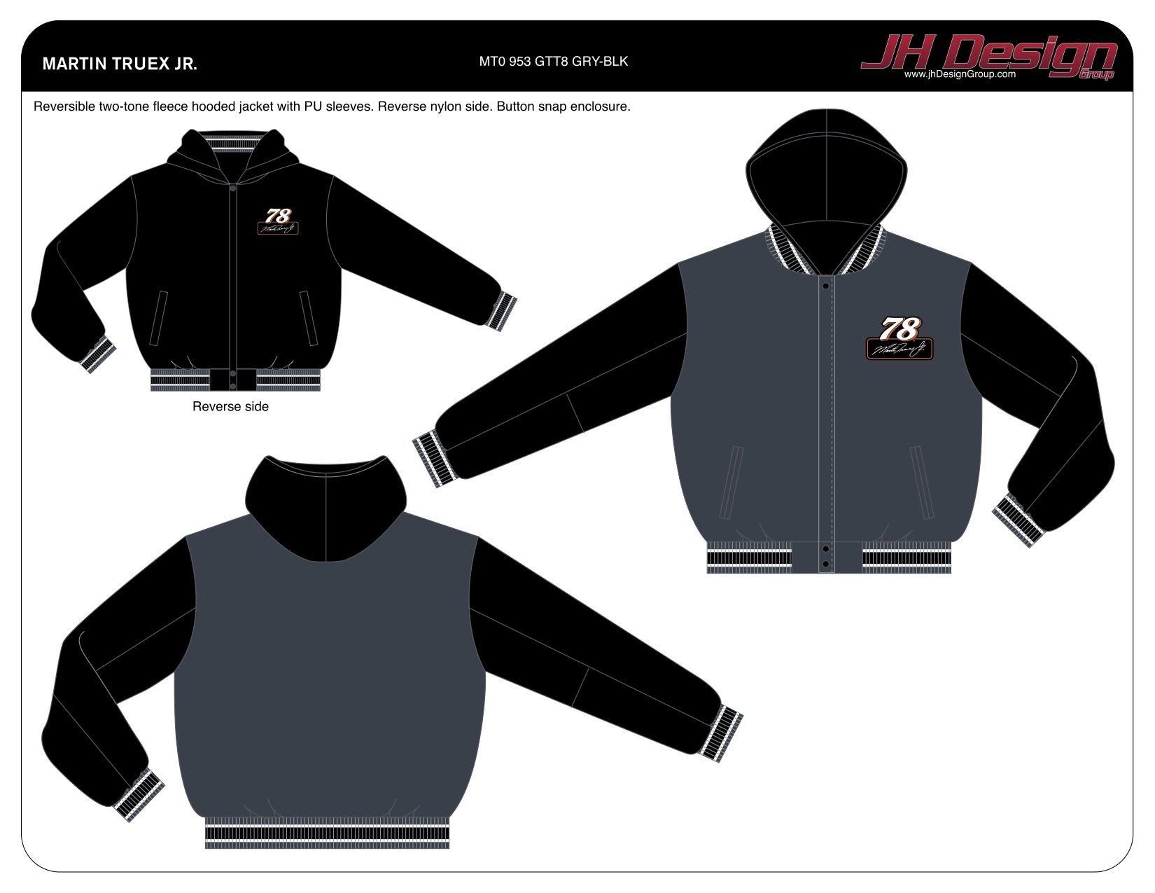 MT0 953 GTT8 GRY-BLK
