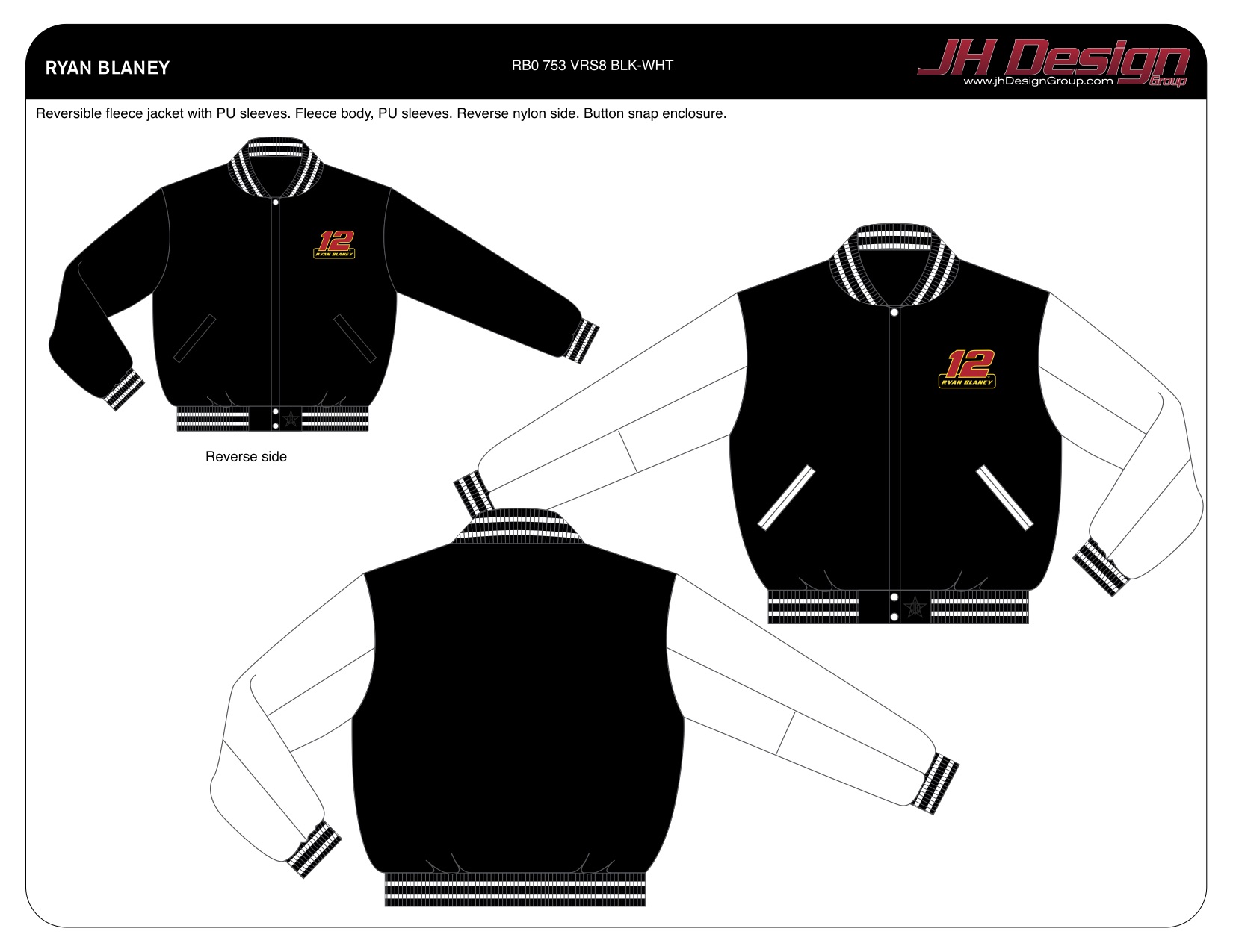 RB0 753 VRS8 BLK-WHT