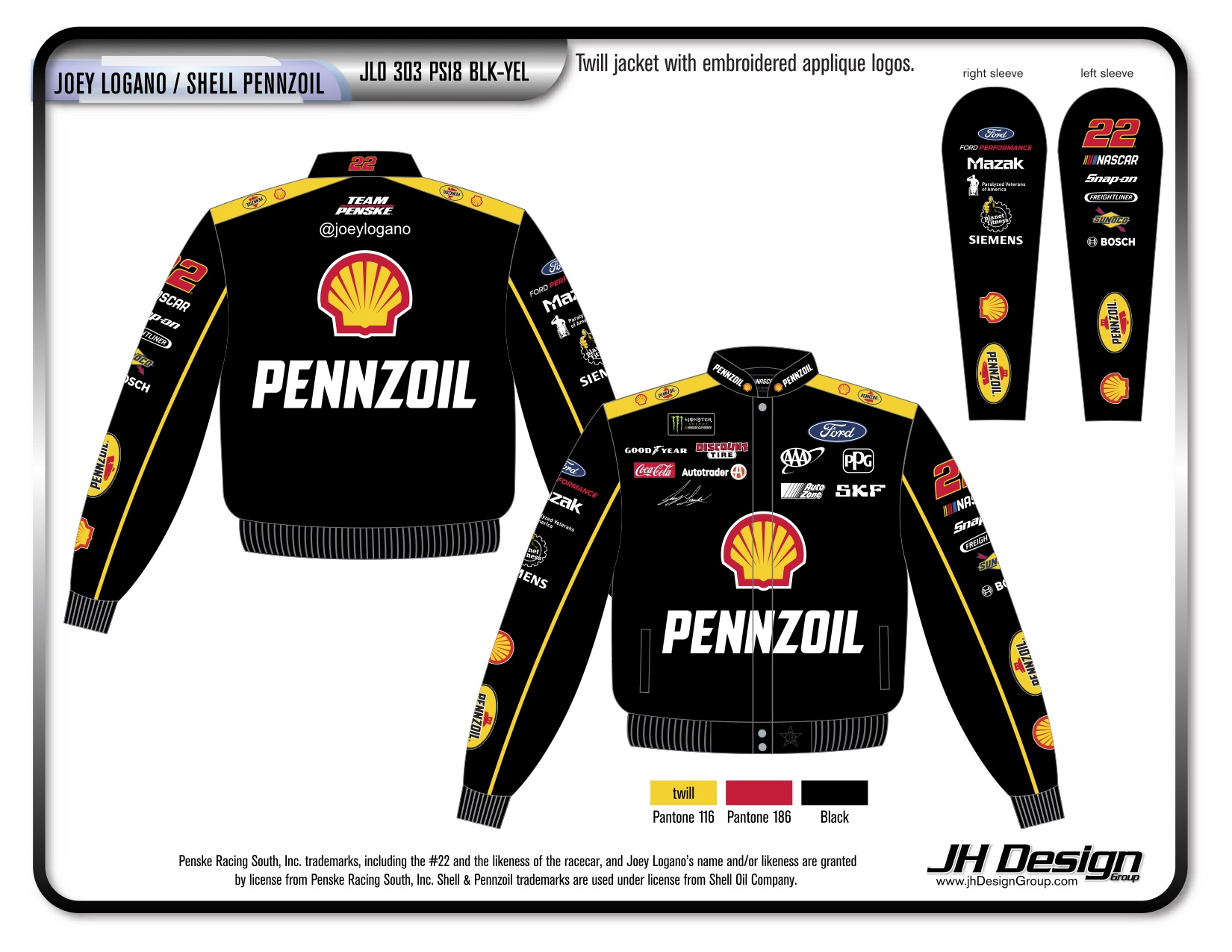 JL0 303 PS18 BLK-YEL