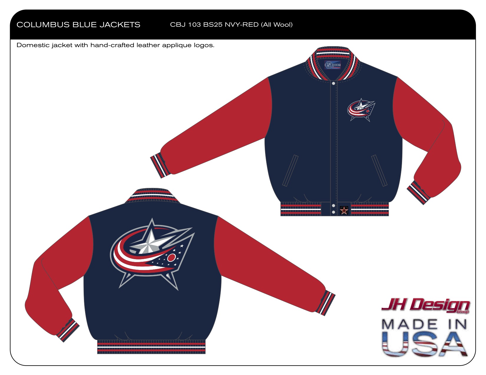 CBJ 103 BS25 NVY-RED
