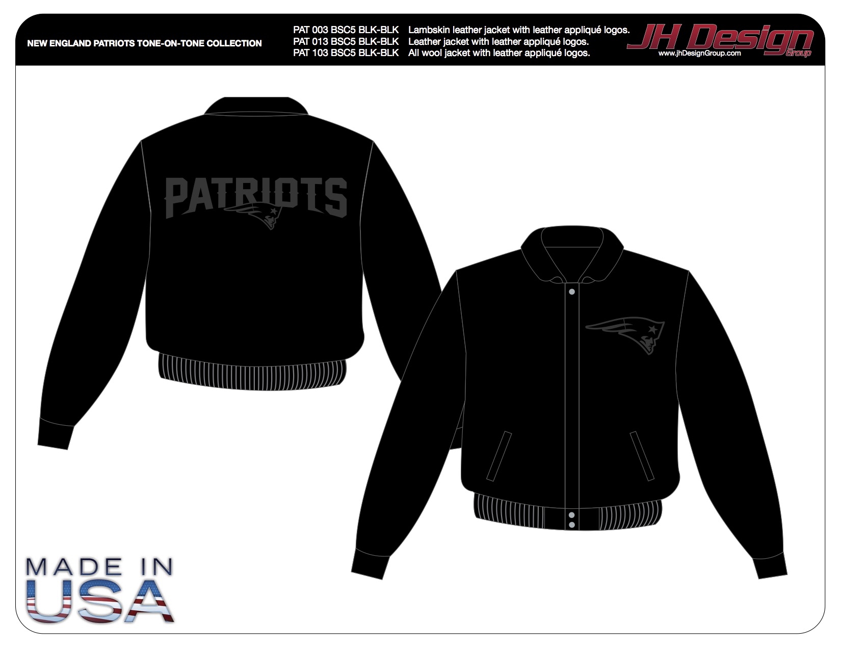 PAT 013 BSC5 BLK-BLK