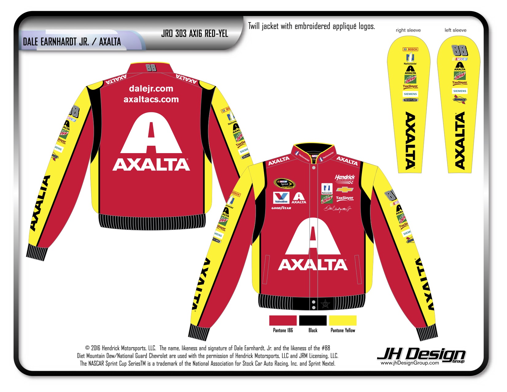 JR0 303 AX16 RED-YEL
