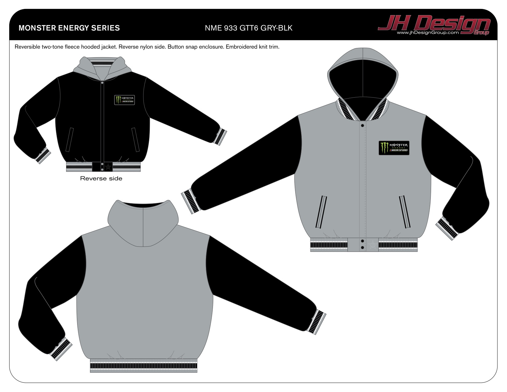 NME 933 GTT6 GRY-BLK