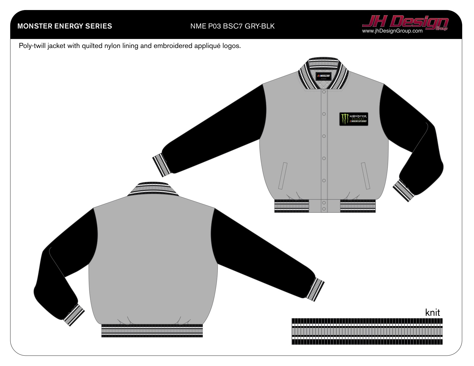 NME P03 BSC7 GRY-BLK